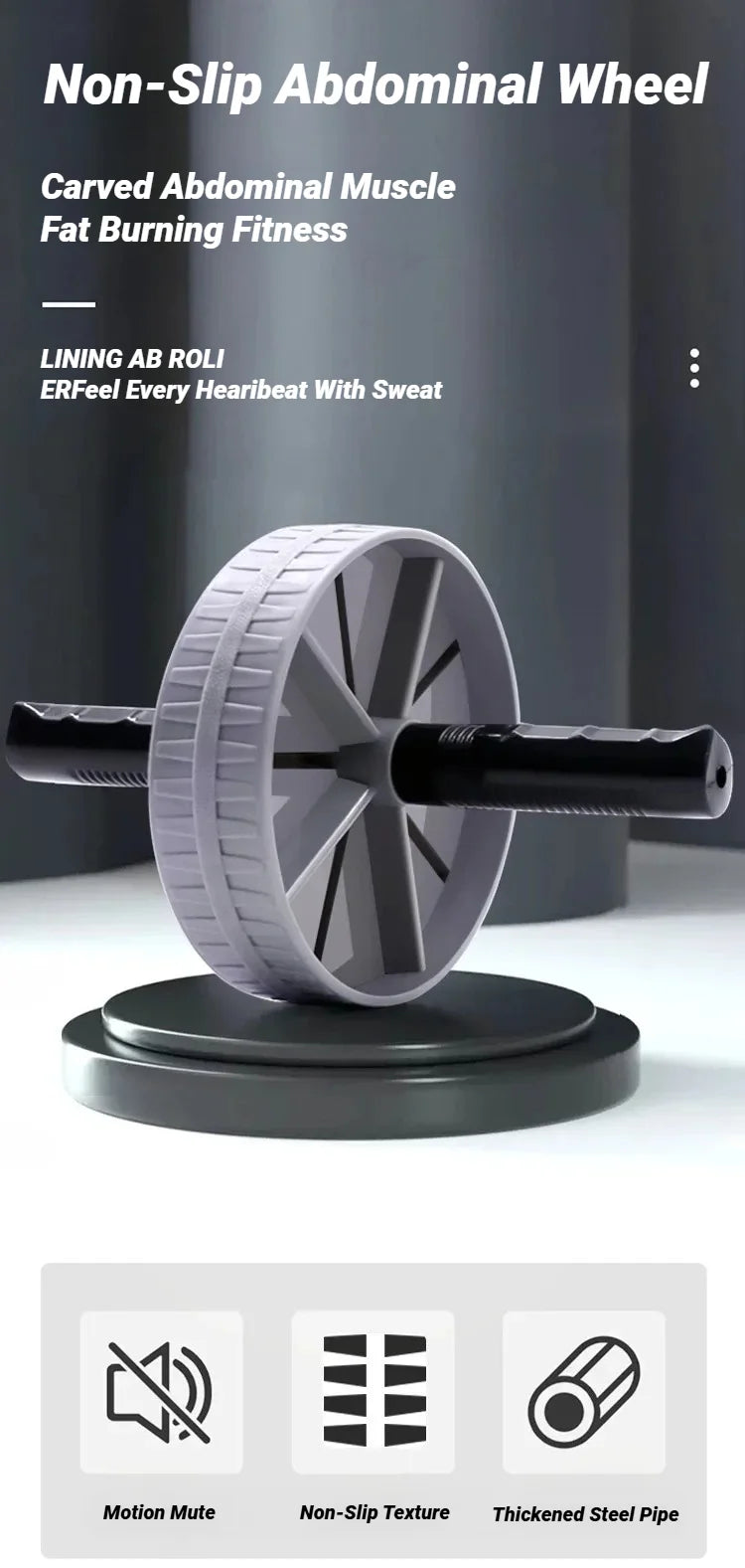 AstoFit Silent Core Ab Roller – Advanced Home Ab Trainer