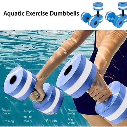 Halteres de espuma para água - Diversão garantida na piscina, em casa e no verão.