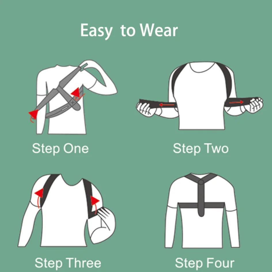 AstoFit Posture Corrector – Adjustable Back Support